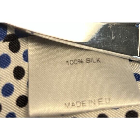 Alexandre Vauthier 100% Silk One Shoulder Statement Sleeve Wrap Blouse 40 Blue - Picture 9 of 16